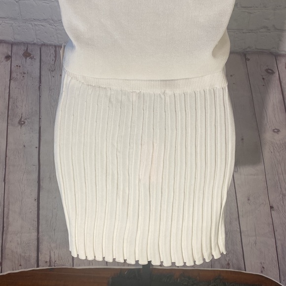 NWT  NICHOLE LYNEL MINI WHITE SKIRT SET - Picture 10 of 10